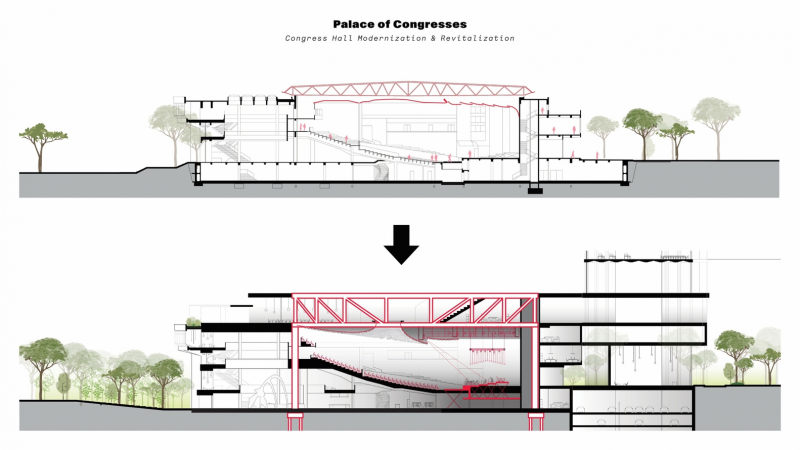 Herzog & de Meuron реконструирует Дворец конгрессов в Тиране, Албания