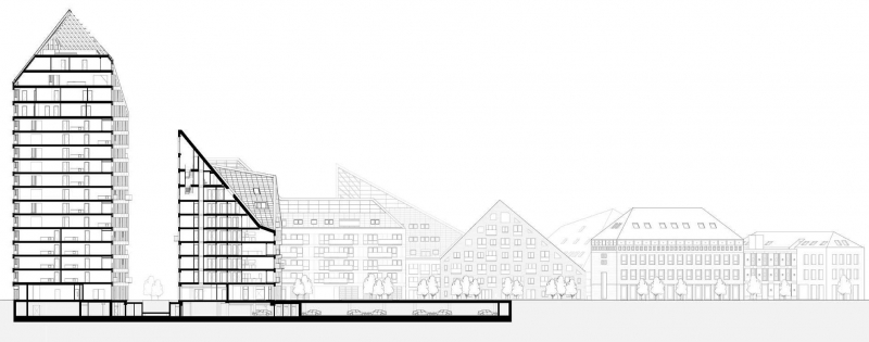 MVRDV завершает строительство дома в Эйндховене с угловатыми крышами