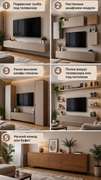 Огромная стенка на ползала в 2026 году — смехота: дизайнеры предложили 5 альтернатив — стильно, недорого и не занимают много места